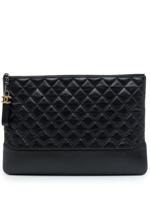 CHANEL Pre-Owned 2017-2018 Large Aged Calfskin Gabrielle O Case clutch bag