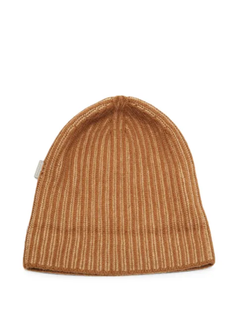 Burberry Pre-Owned ribbed-knit cashmere beanie hat