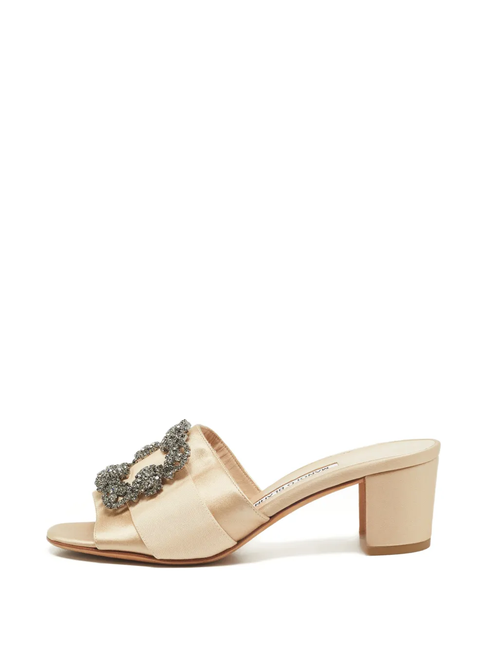 Manolo Blahnik Martamod embellished sandals - Oro
