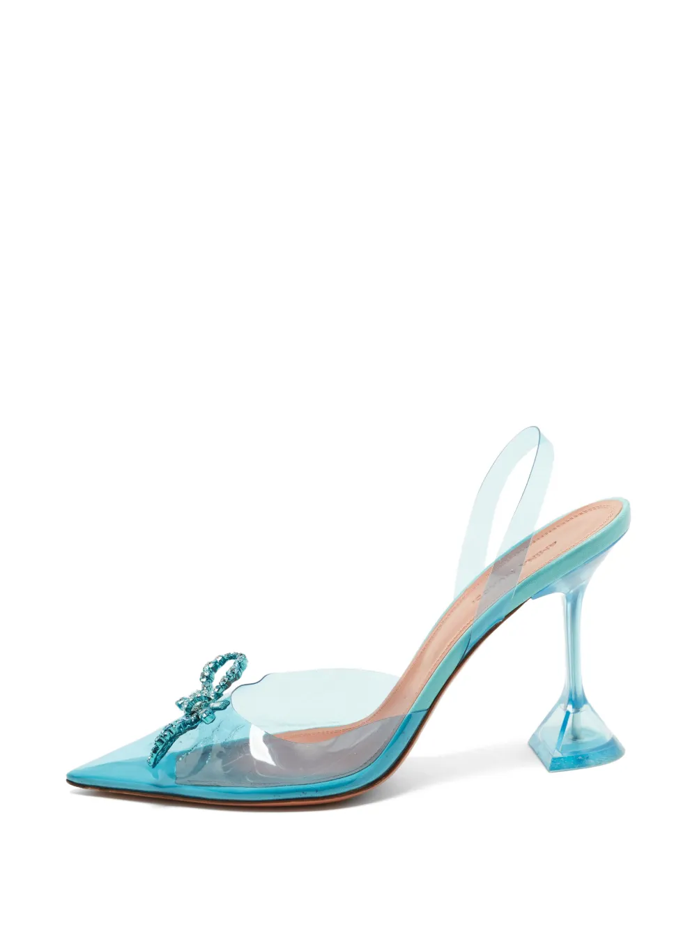 Amina Muaddi Rosie Slingback-Pumps - Blau