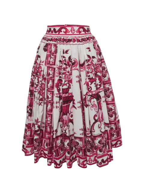 Dolce & Gabbana Pre-Owned Maxirock mit Majolica-Print