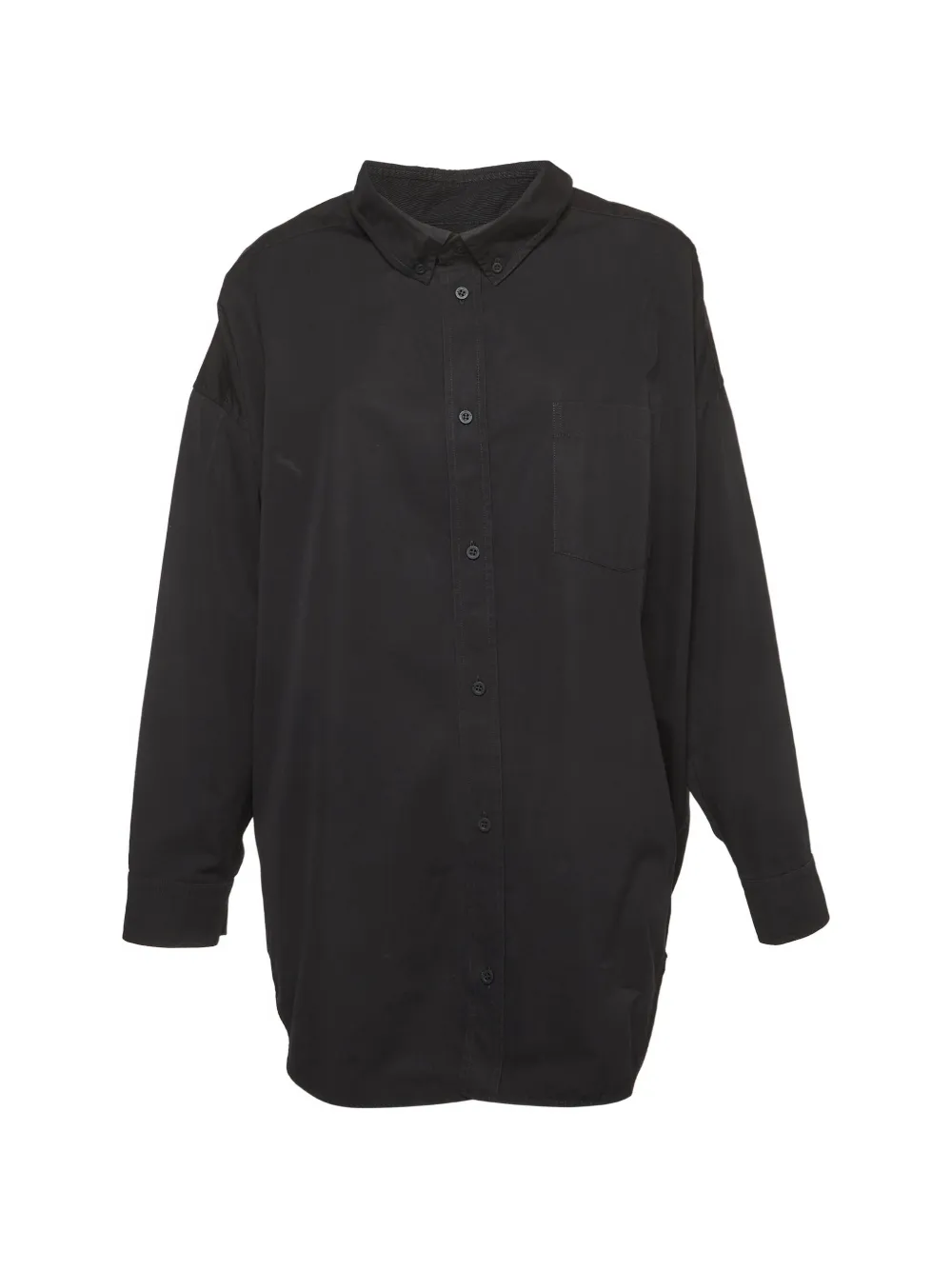 Balenciaga Pre-Owned logo-print oversized shirt - Schwarz