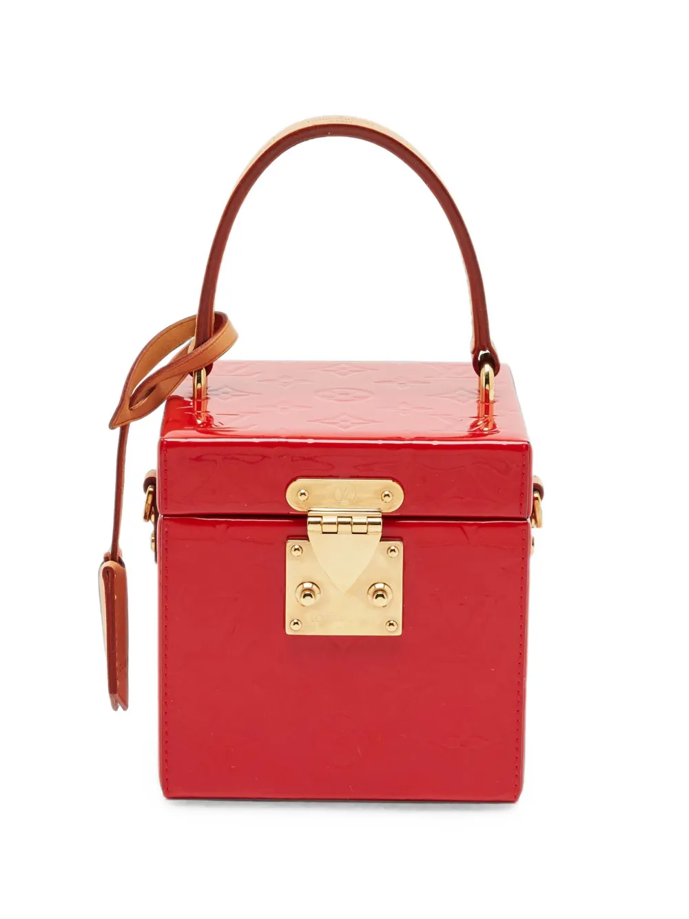 Louis Vuitton Pre-Owned 2018 Vernis Bleecker Box Tote Bag - Rot