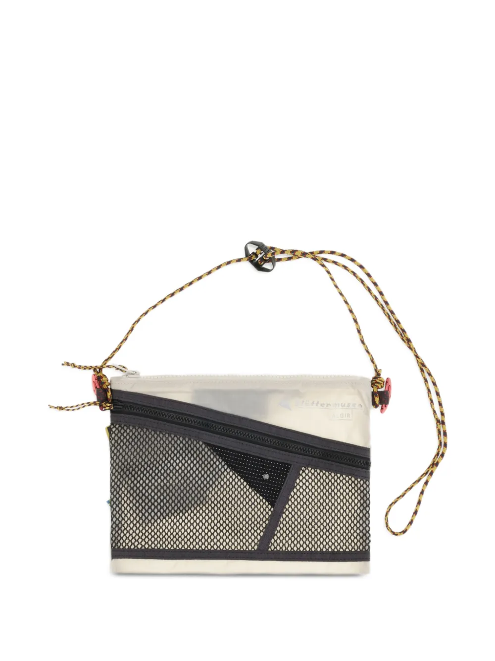 Klättermusen Borsa a tracolla Algir Accessory media con inserti in rete - Grigio