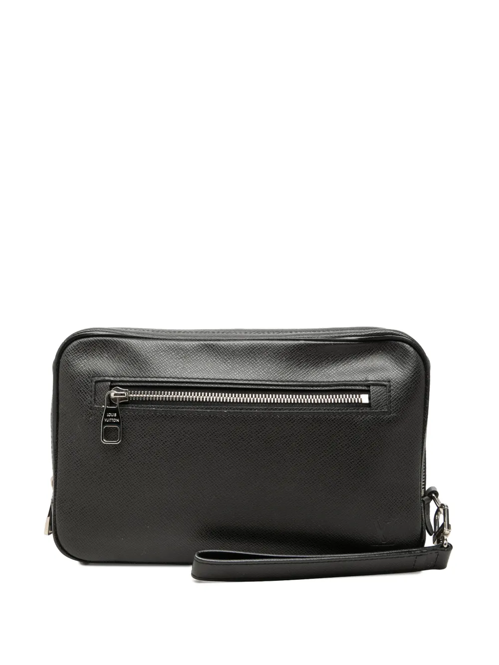 Louis Vuitton Pre-Owned 2015 Taiga Kasai clutch bag - Black