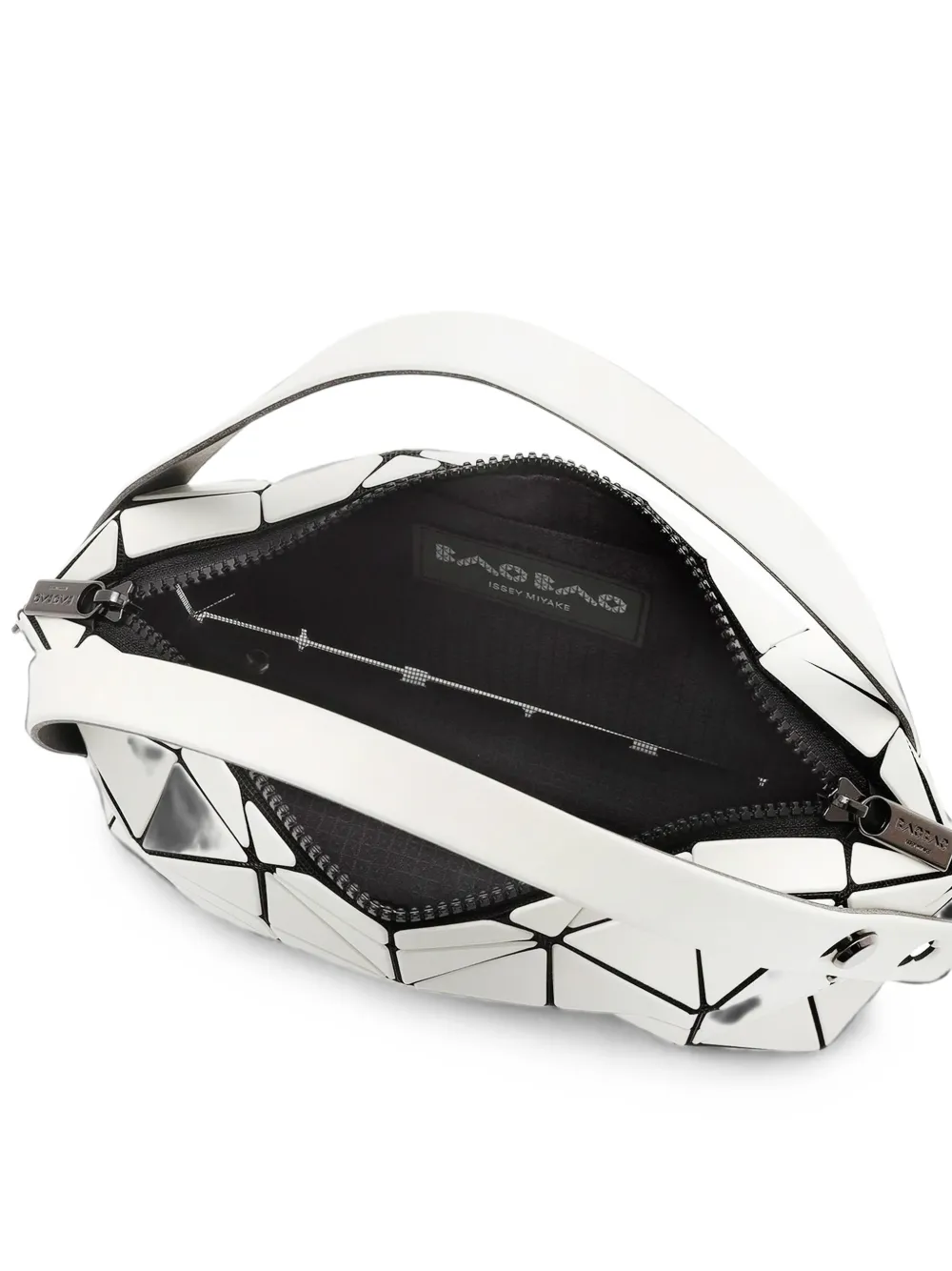 Bao Issey Miyake Kleine Boston shopper met geometrische vlakken Wit