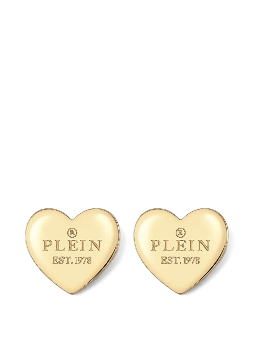 Philipp Plein Rocked Hearts Ohrringe - Gold