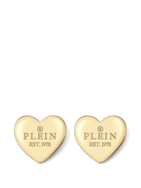 Philipp Plein Rocked Heart earrings