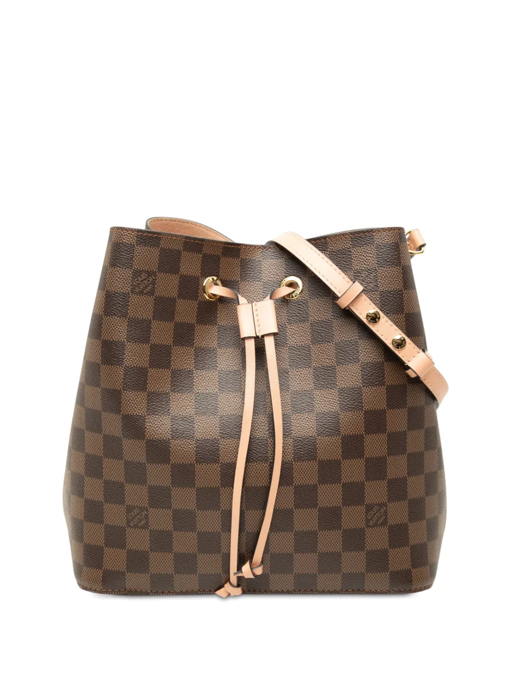 Louis Vuitton Pre-Owned 2019 Damier Ebene NeoNoe MM bucket bag - Brown