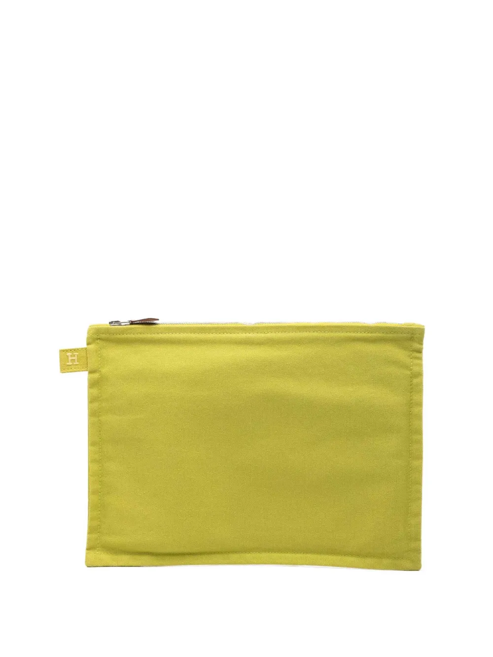 Hermès Pre-Owned 2000-2026 Toile Bora Bora Zip MM pouch - Verde
