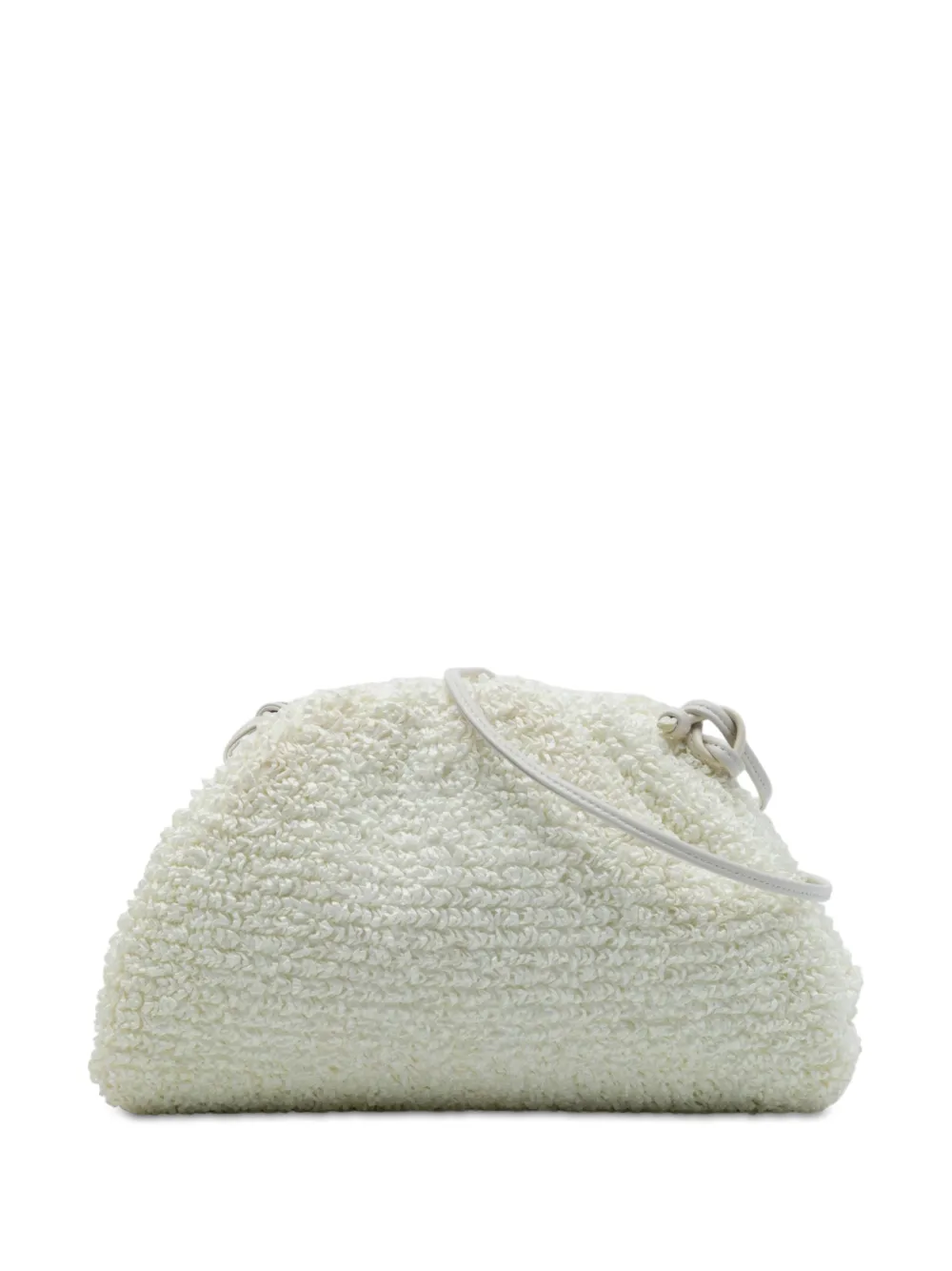 Bottega Veneta Pre-Owned 2012-2026 Boucle Raffia The Mini Pouch crossbody bag - Bianco