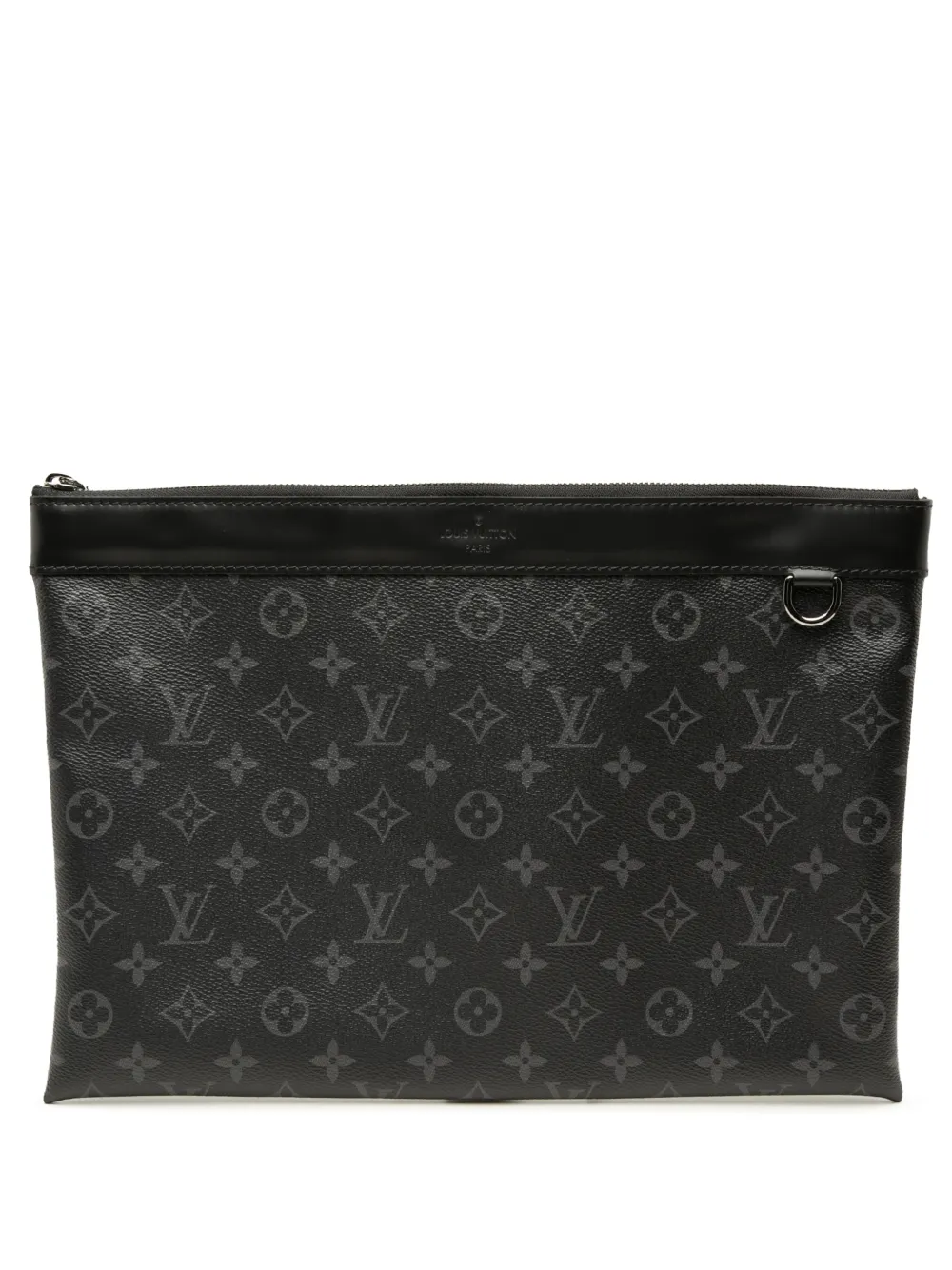 Louis Vuitton Pre-Owned 2019 Monogram Eclipse Discovery Pochette GM clutch bag - Nero