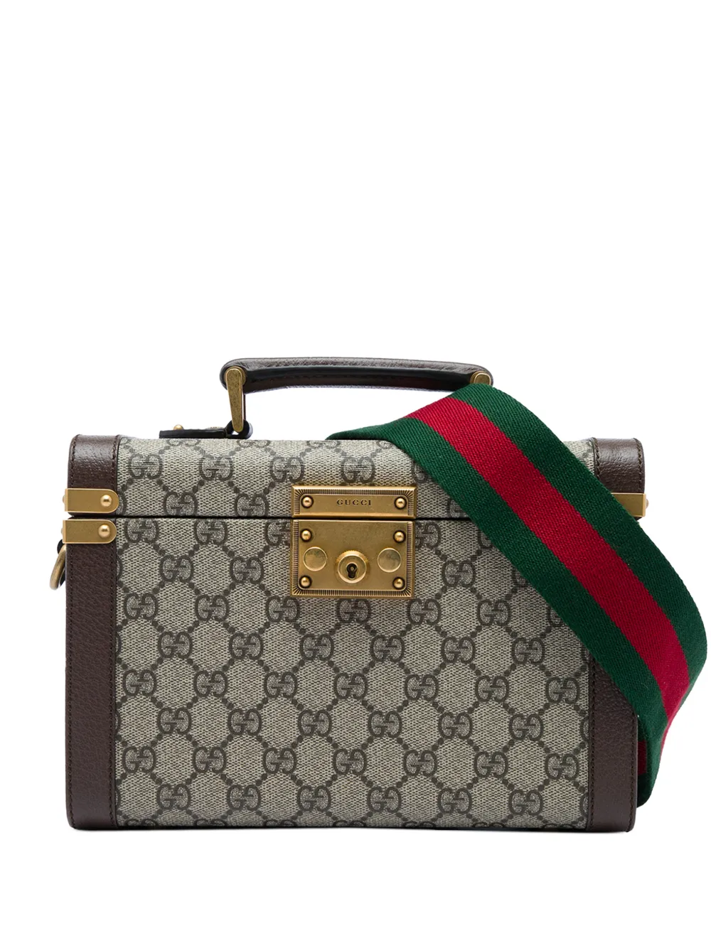 Gucci Pre-Owned 2016-2026 GG Supreme Web Savoy Kosmetiktasche - Nude