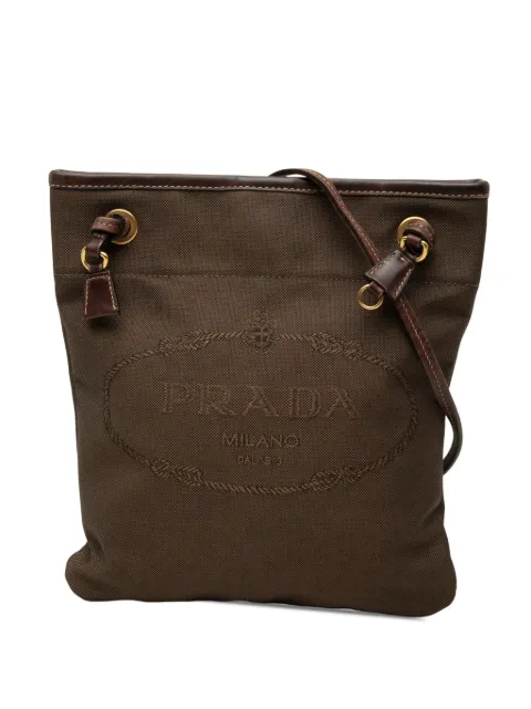 Prada Pre-Owned 2010-2026 Canvas Canapa Logo crossbody bag