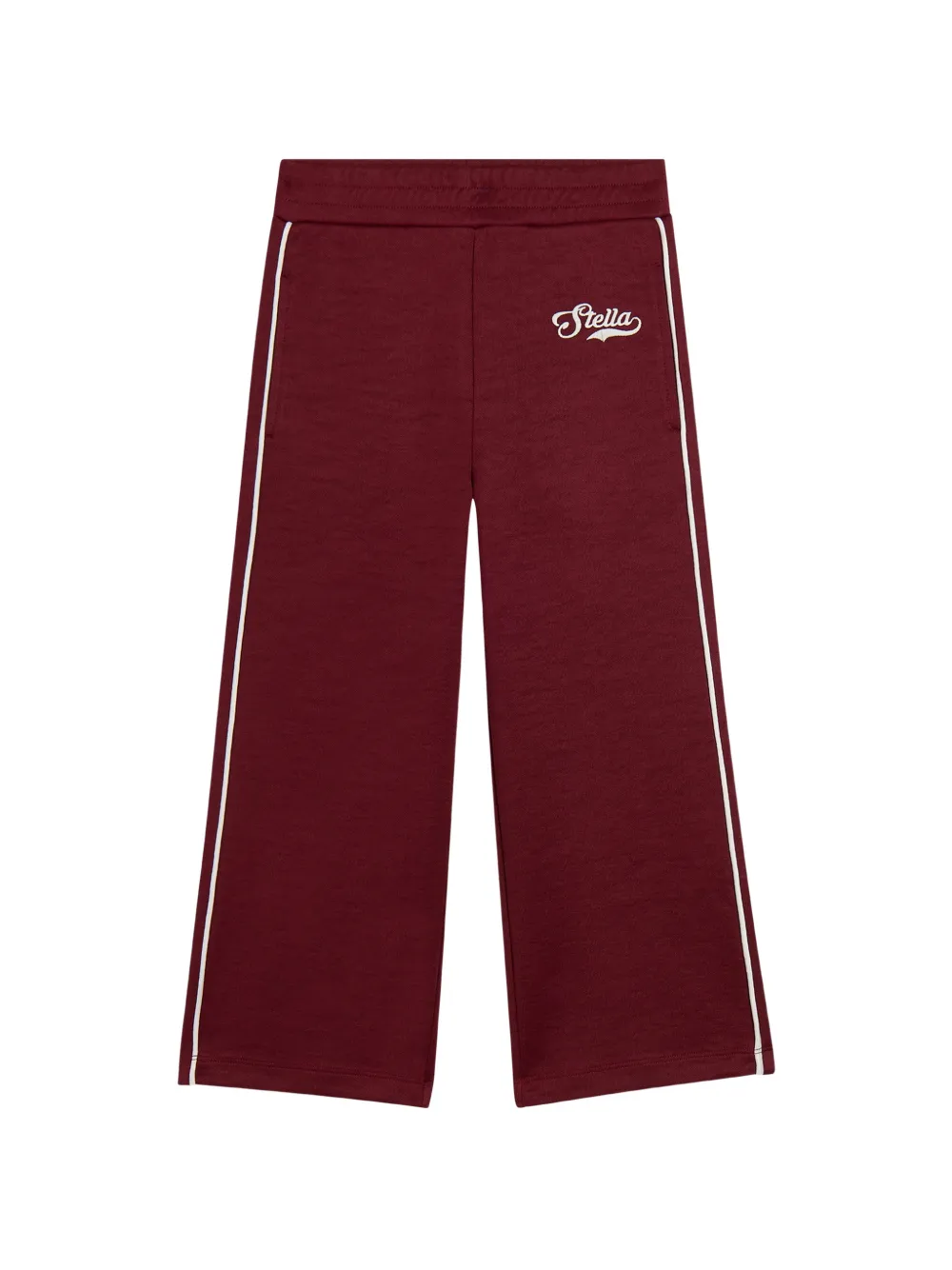 Stella McCartney Kids logo-embroidered side-stripe track pants - Rosso