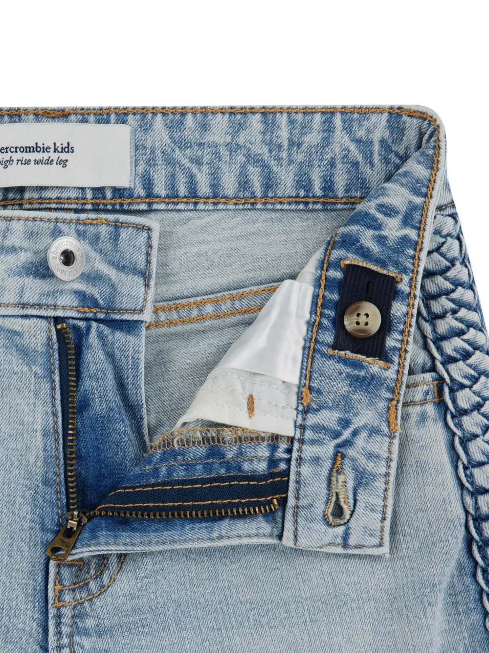 ABERCROMBIE FITCH KIDS Gevlochten HR jeans Blauw