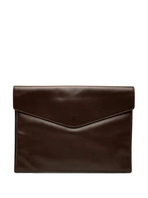 CHANEL Pre-Owned 1997-1999 CC Smooth Calfskin Envelope clutch bag
