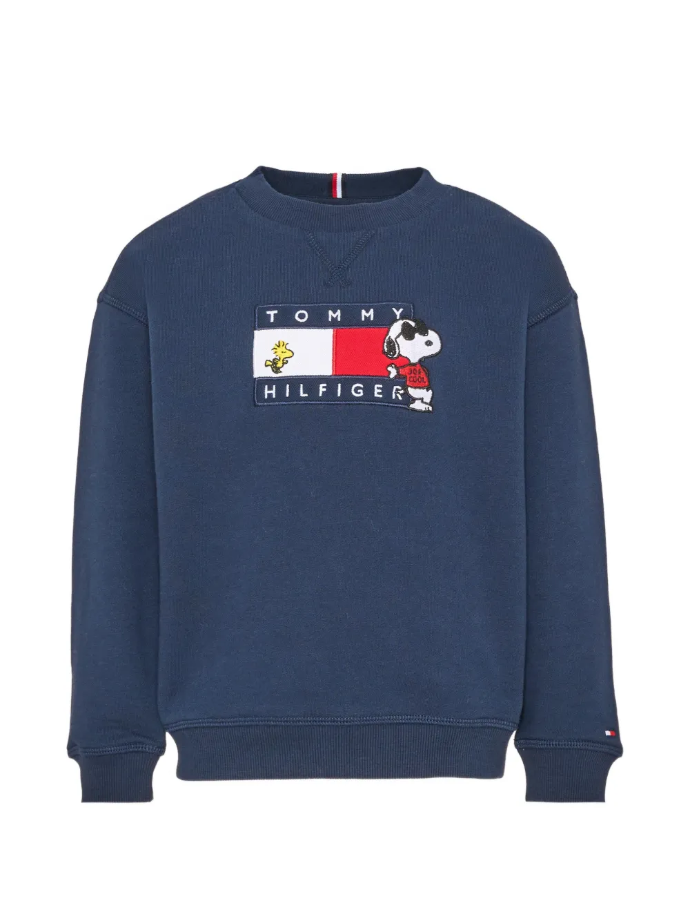 Tommy Hilfiger Junior Peanuts sweater met grafisch borduurwerk Blauw