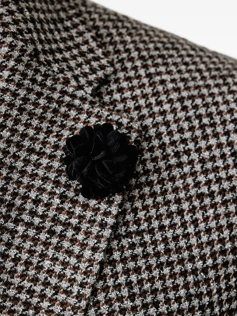 Joop! houndstooth-pattern single-breasted blazer Bruin