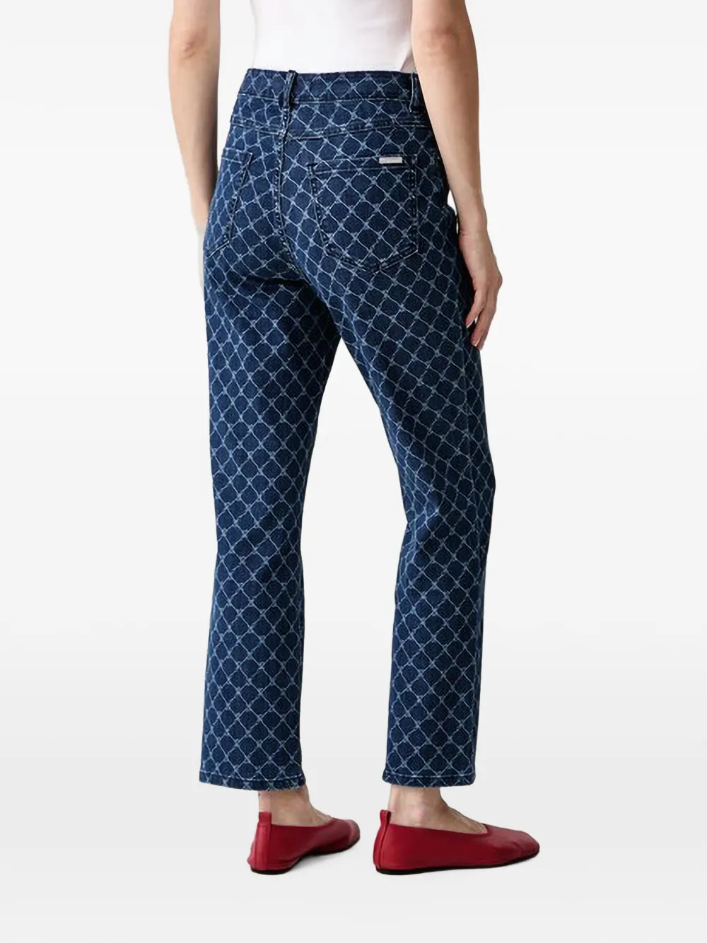 Joseph Ribkoff Jeans met monogramprint Blauw