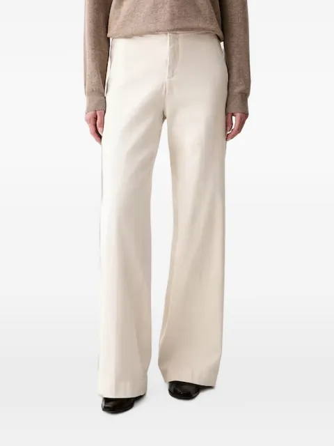 Joseph Ribkoff logo-plaque wide-leg jeans