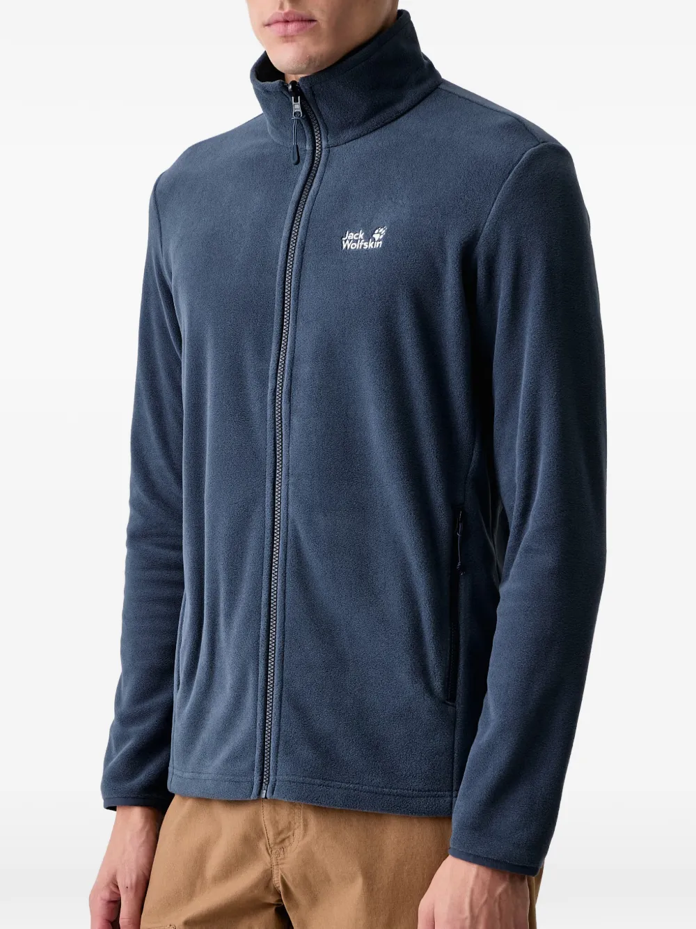 JACK WOLFSKIN Taunus 100 FZ M fleece zip-up sweater Blauw