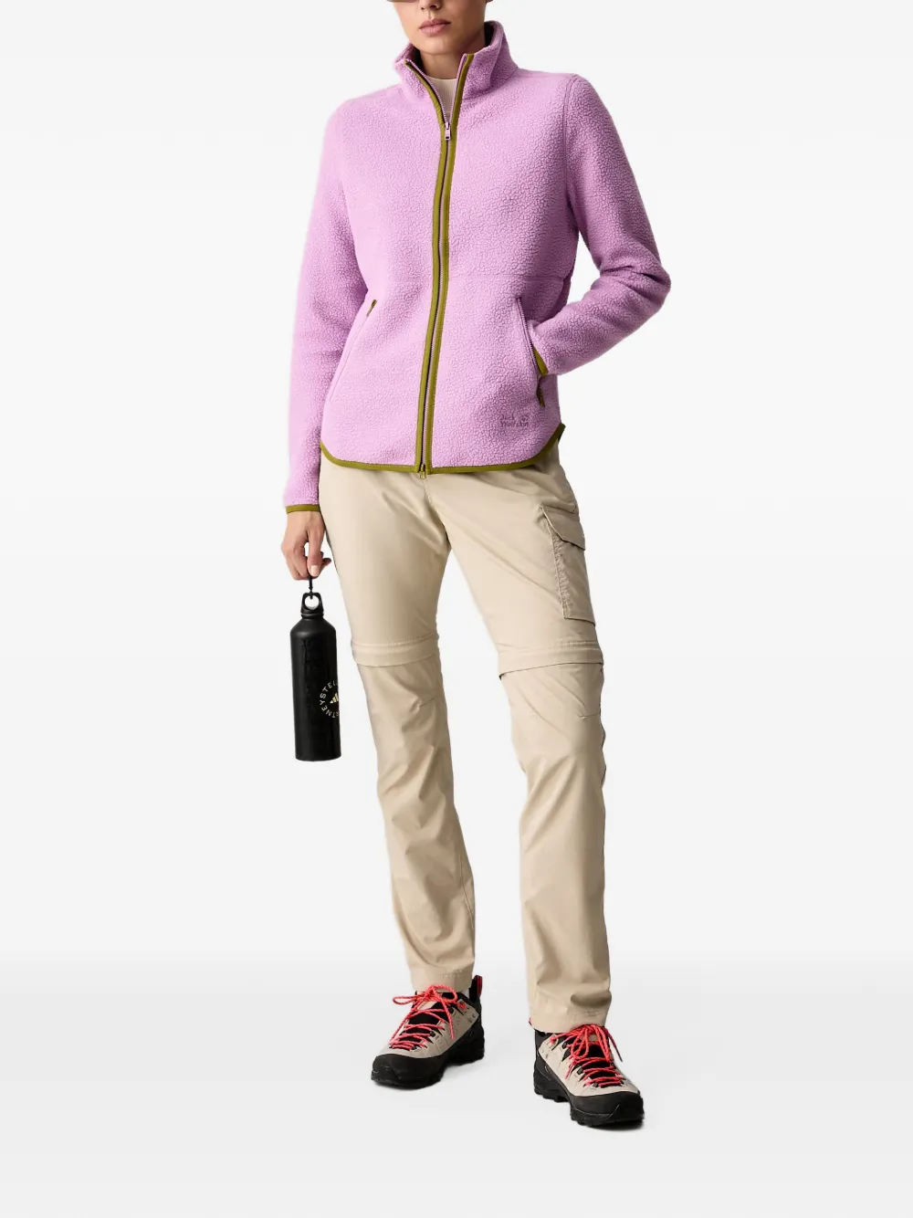 JACK WOLFSKIN LITE CURL FZ W fleece sweater met rits Paars
