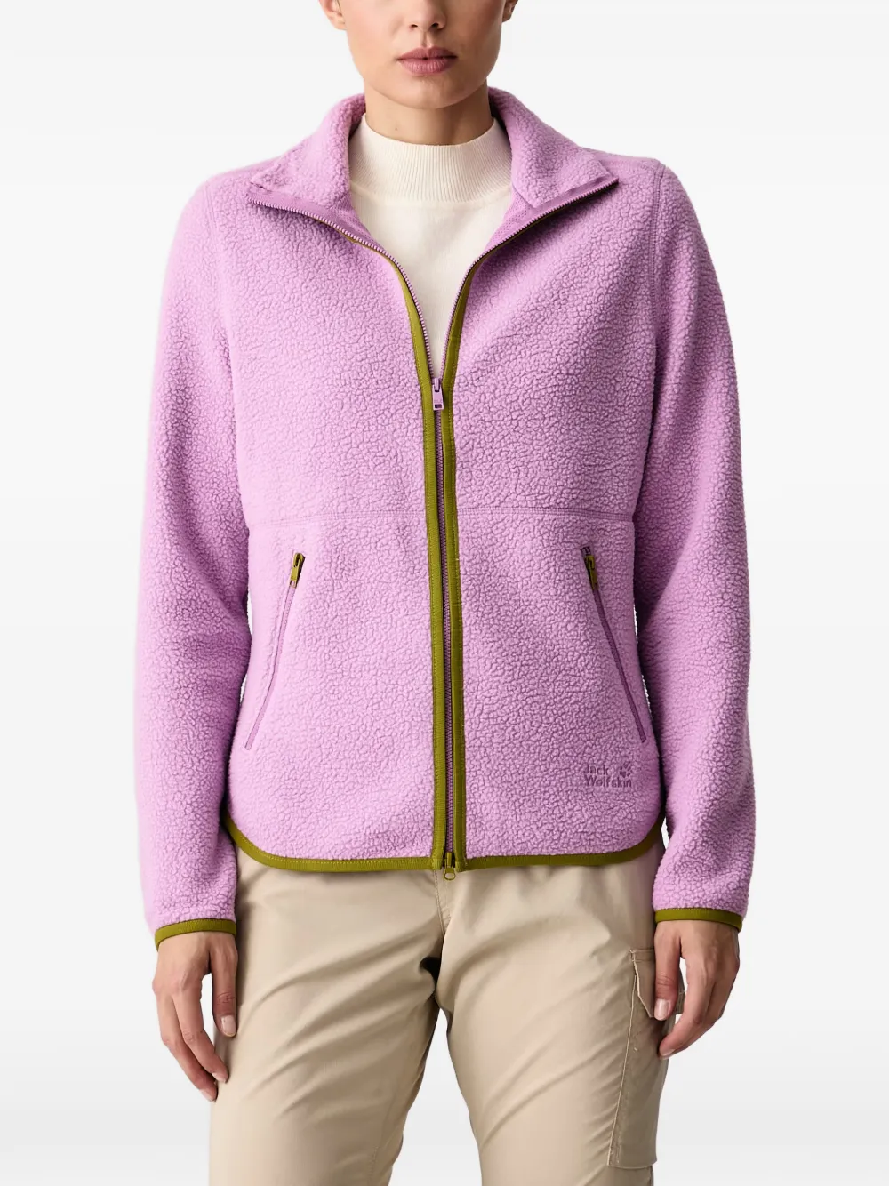 JACK WOLFSKIN LITE CURL FZ W fleece zip-up sweatshirt