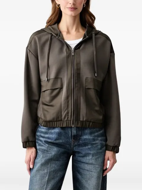 Joseph Ribkoff zip-up drawstring hoodie