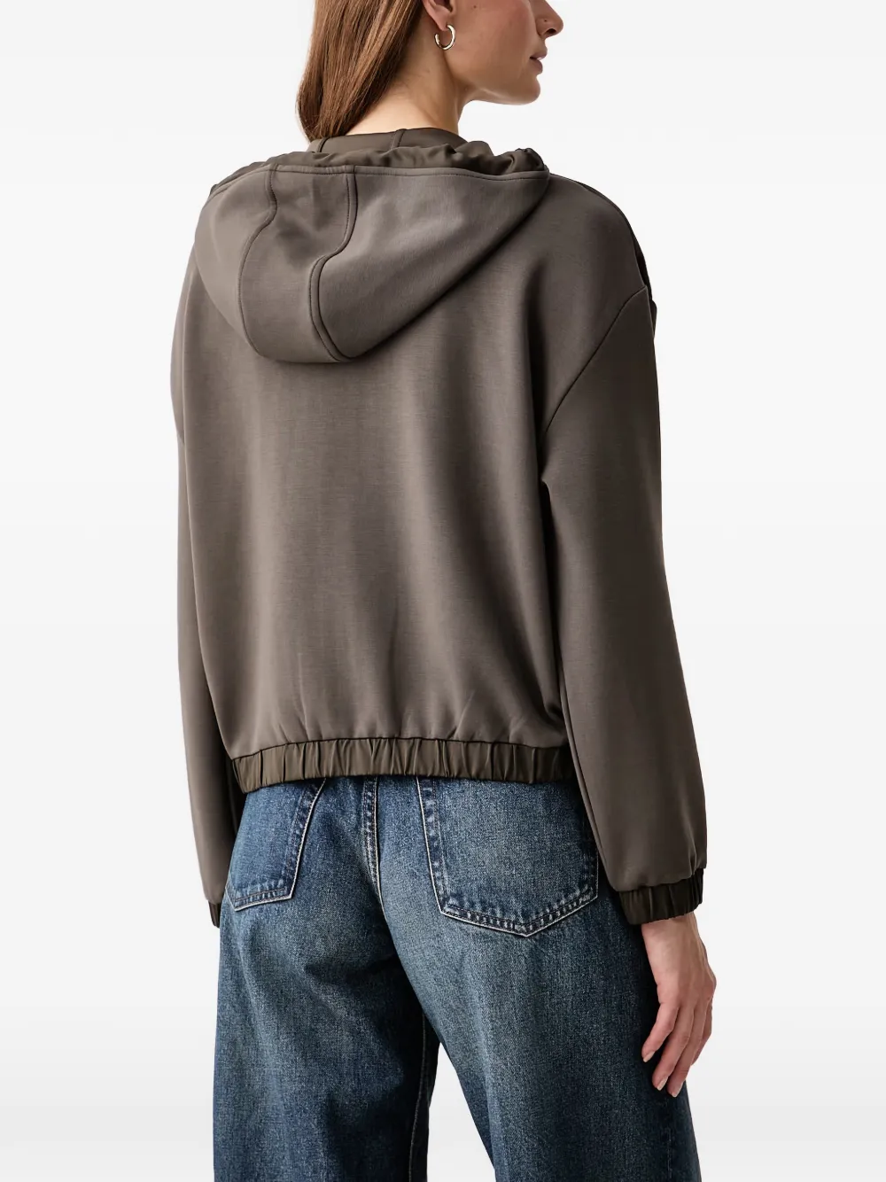 Joseph Ribkoff Hoodie met trekkoord Bruin