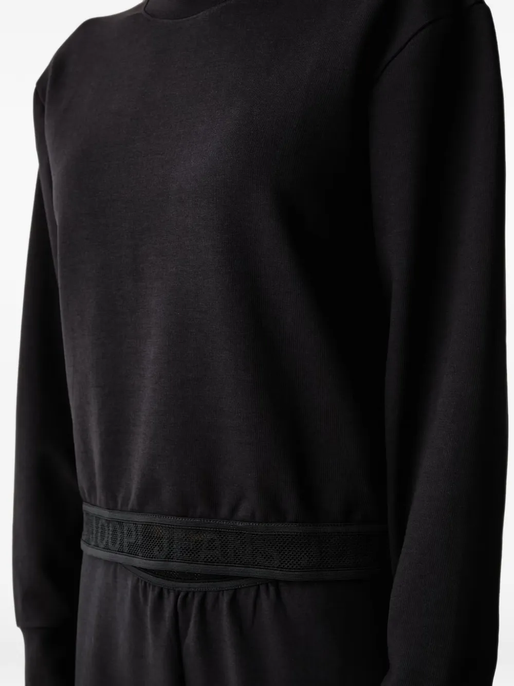 Joop! Sweater met logo-tailleband Zwart