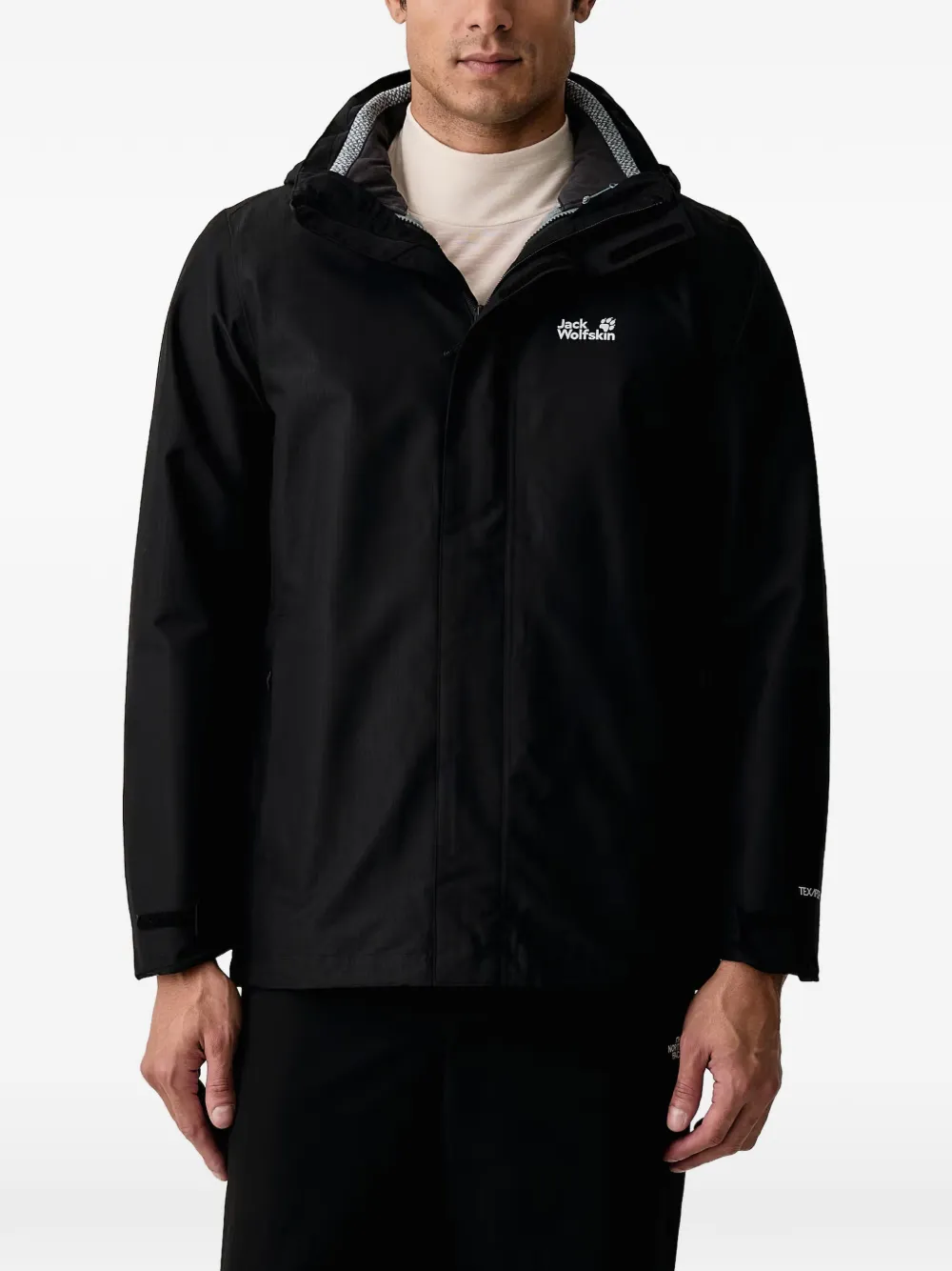 JACK WOLFSKIN PINETRAIL 3IN1 JKT M hooded jacket Zwart