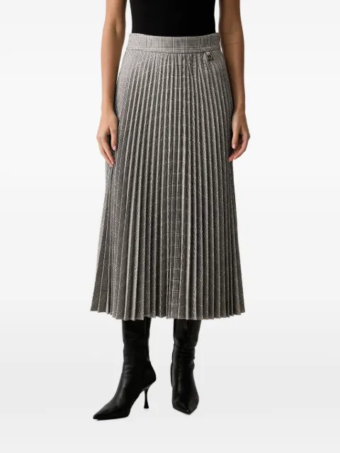 Joop! check-pattern pleated skirt