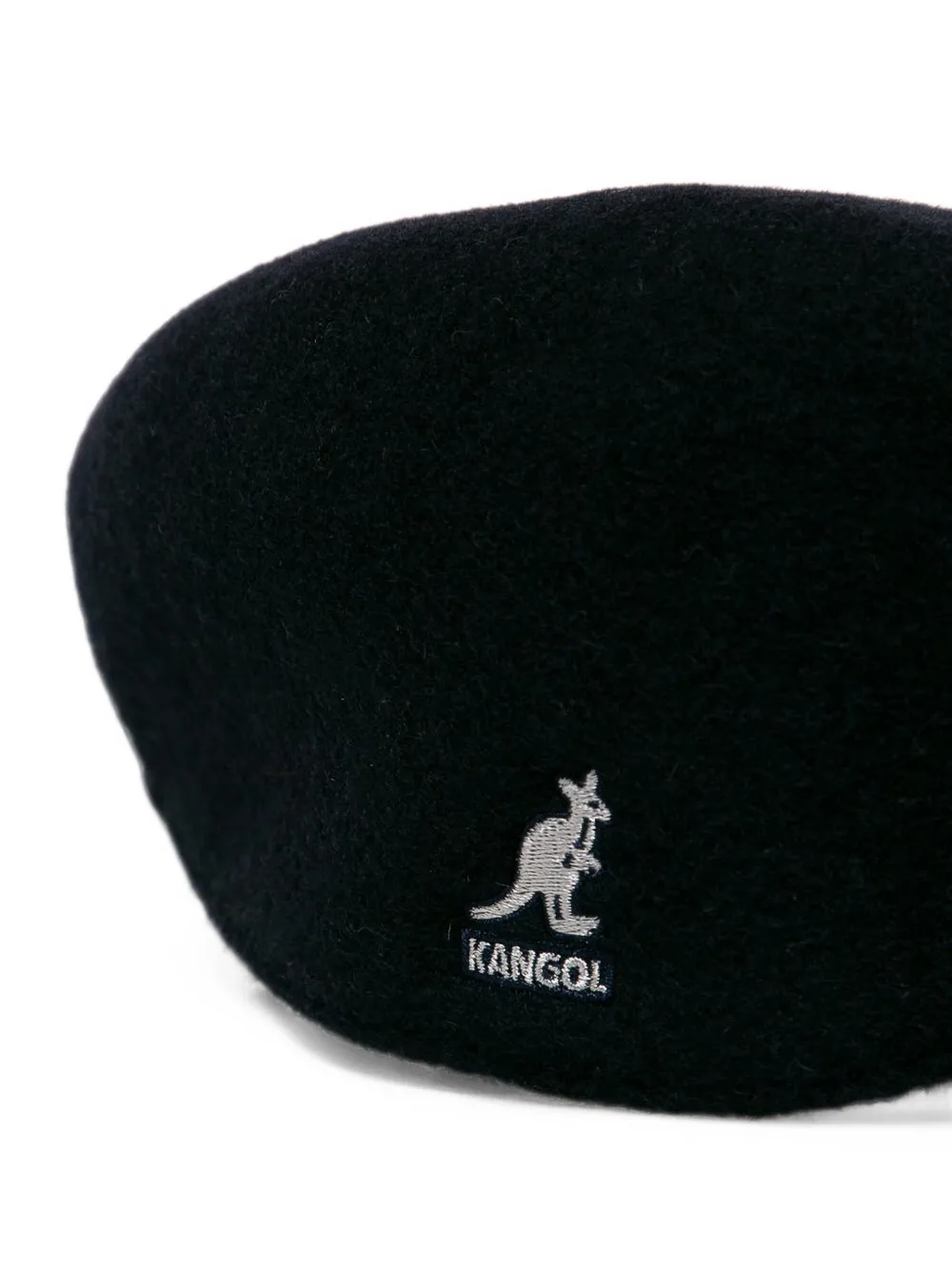 Kangol wool flat cap Zwart