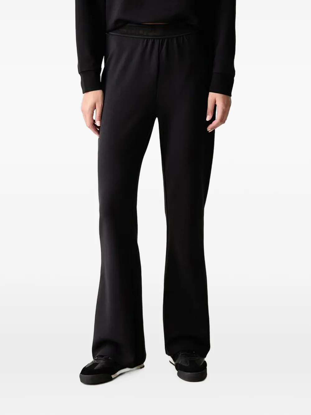 Joop! logo-waistband flared trousers - Noir Joop! logo-waistband flared trousers - Noir
