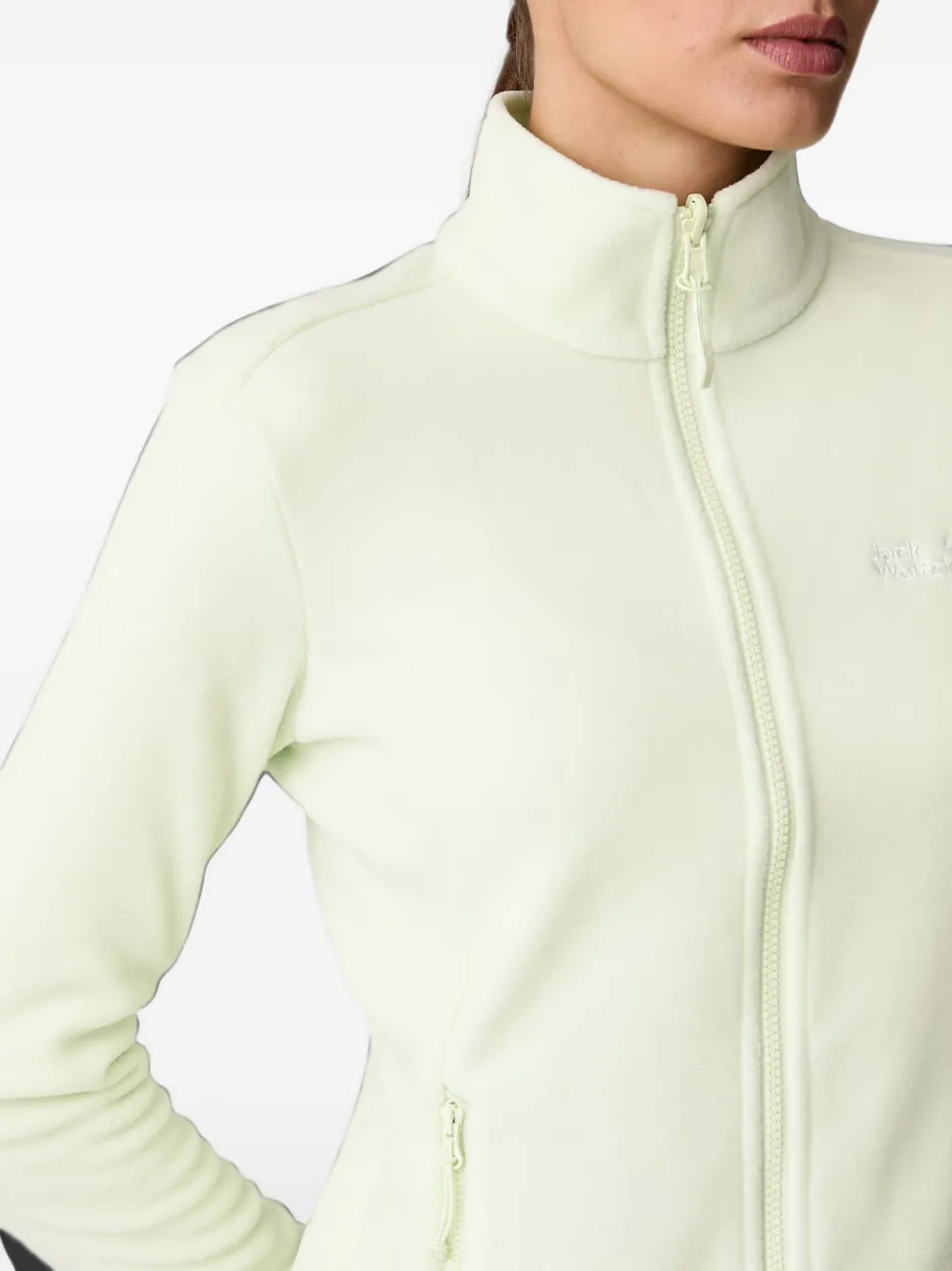 JACK WOLFSKIN Sweater met geborduurd logo Groen