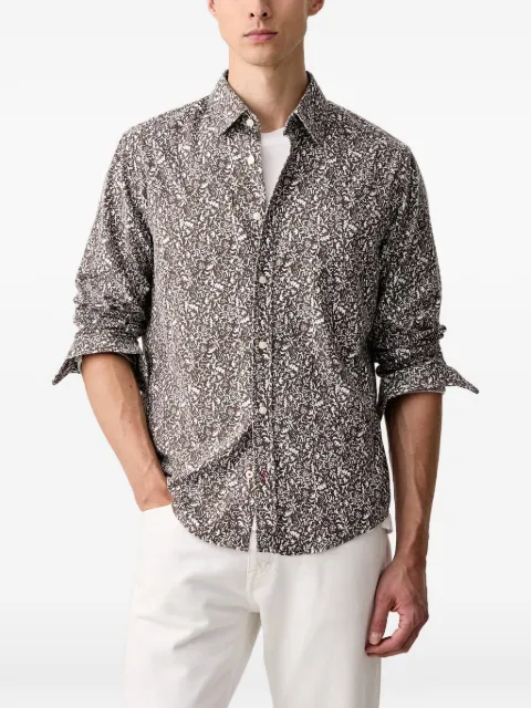 Joop! floral-print long-sleeved shirt