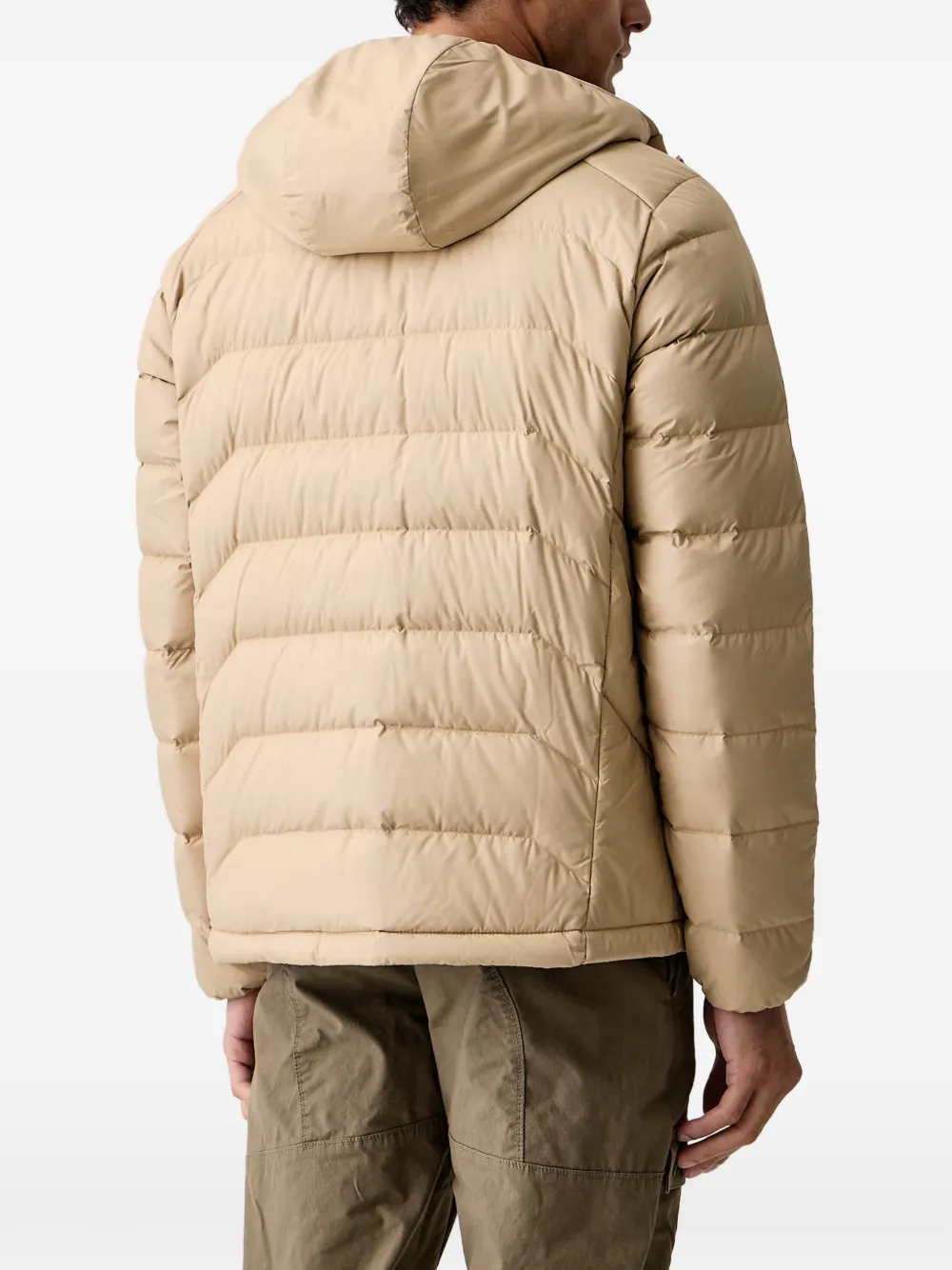 JACK WOLFSKIN Wild Pass Down quilted hooded jacket Beige