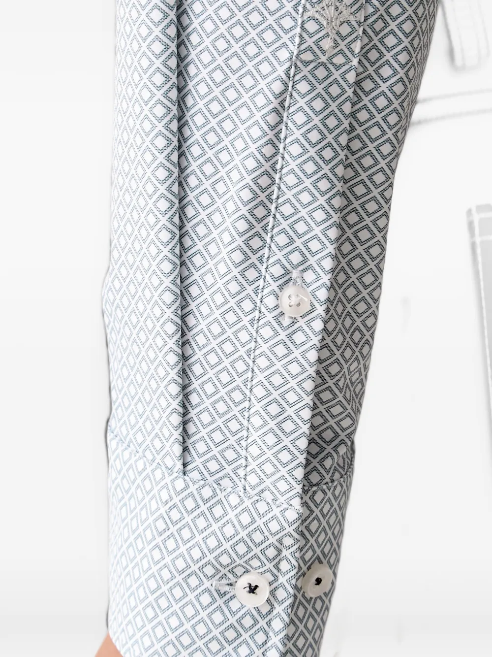Joop! Overhemd met geometrische print Blauw