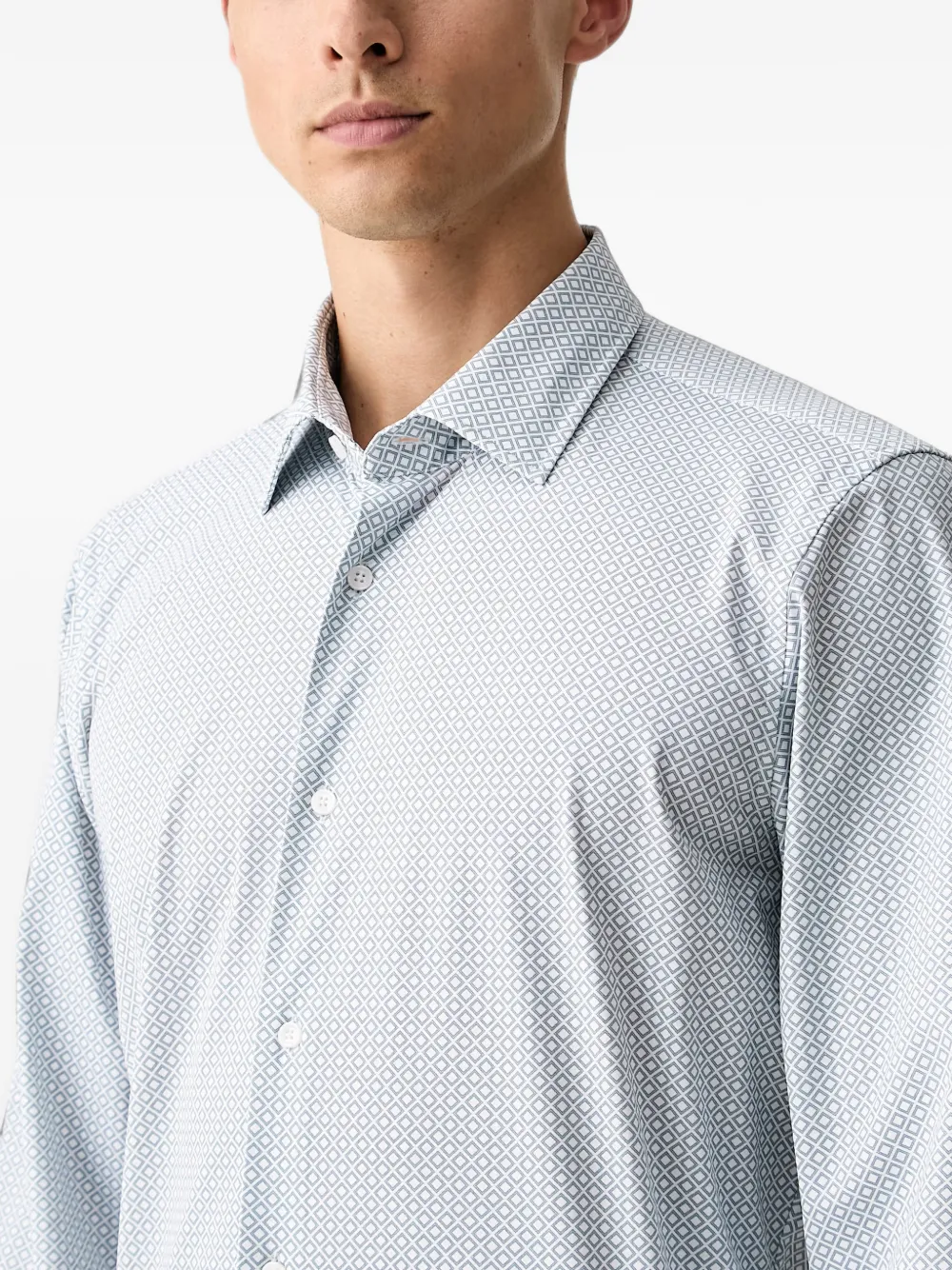 Joop! Overhemd met geometrische print Blauw