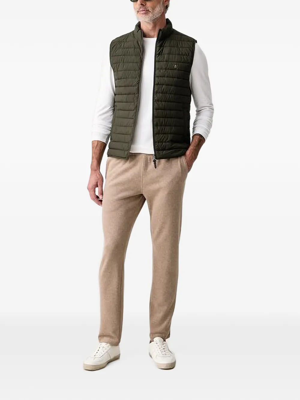 Hackett London Gewatteerde bodywarmer Groen