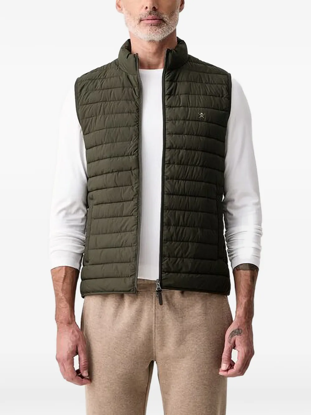Hackett London quilted gilet - Grün