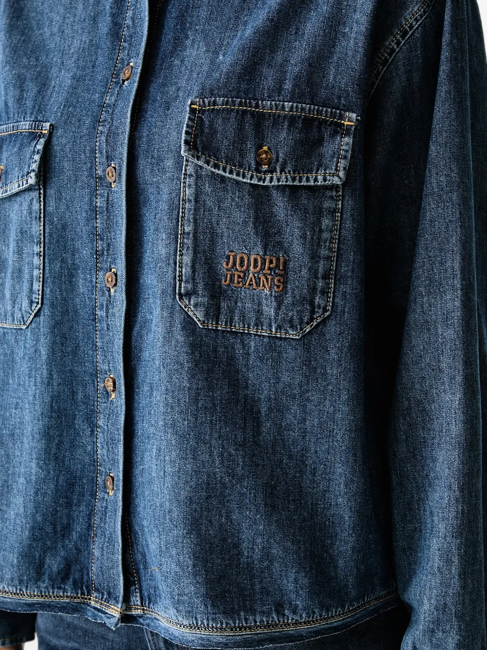 Joop! Denim blouse Blauw