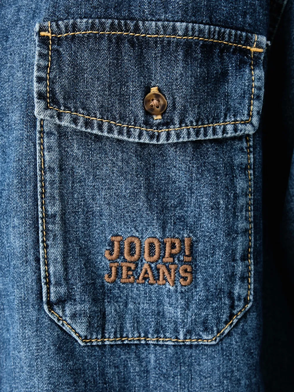 Joop! Denim blouse Blauw