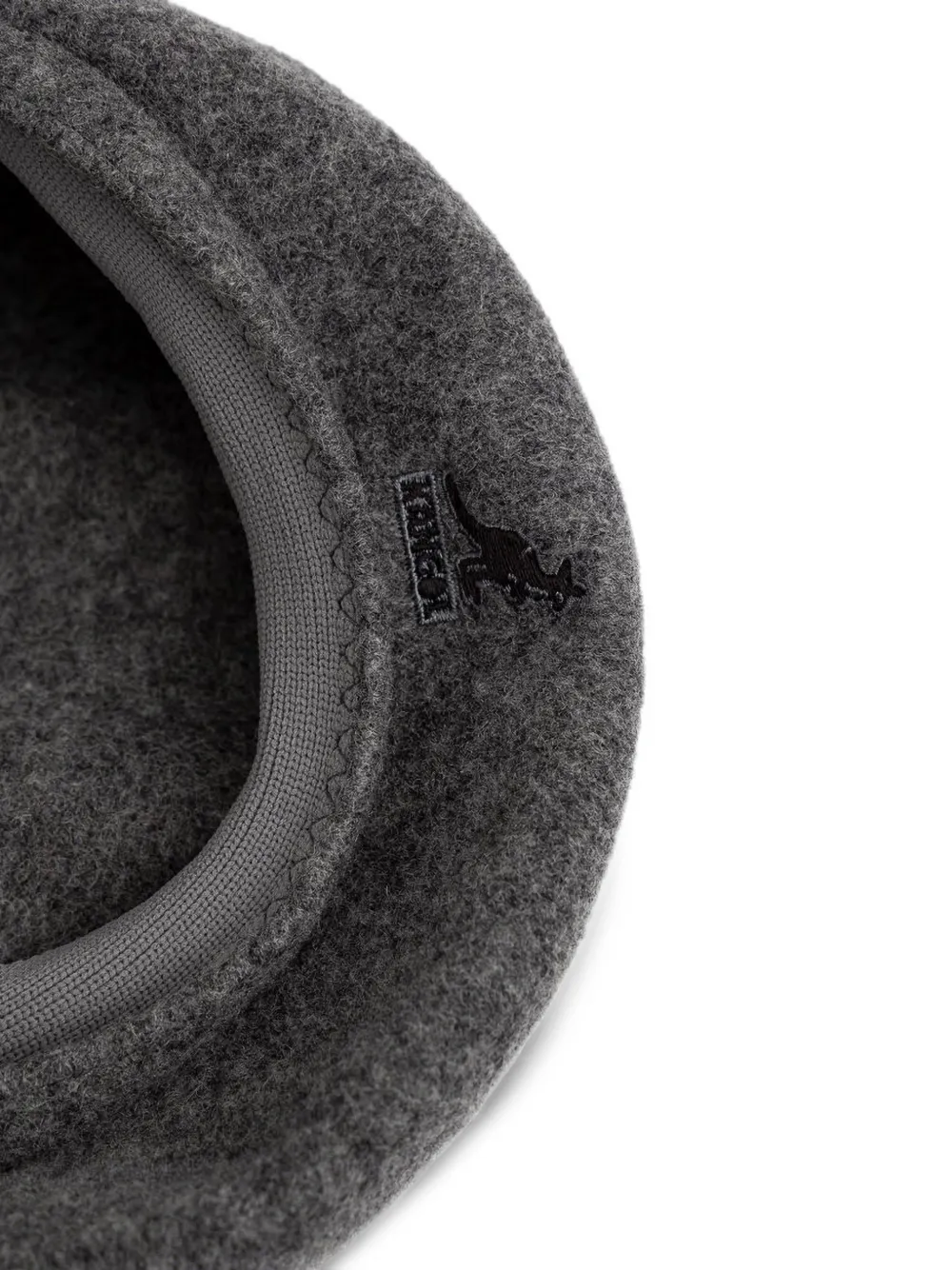 Kangol Jax logo-embroidered beret Grijs