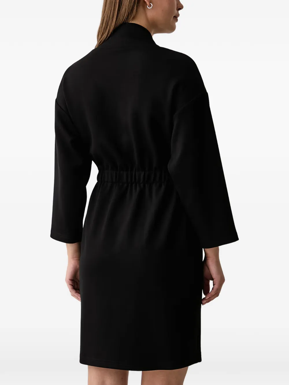 Joseph Ribkoff Mini-jurk met trekkoordtaille en rits Zwart