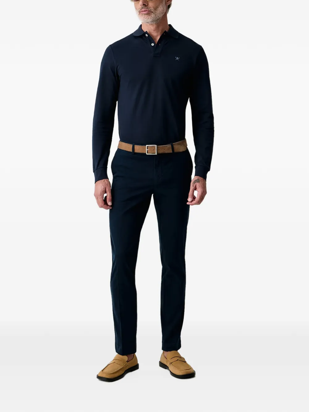 Hackett London Kensington broek met rechte pijpen Blauw