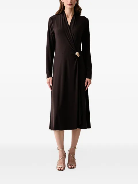 Joseph Ribkoff vestido cruzado con detalle de hebilla