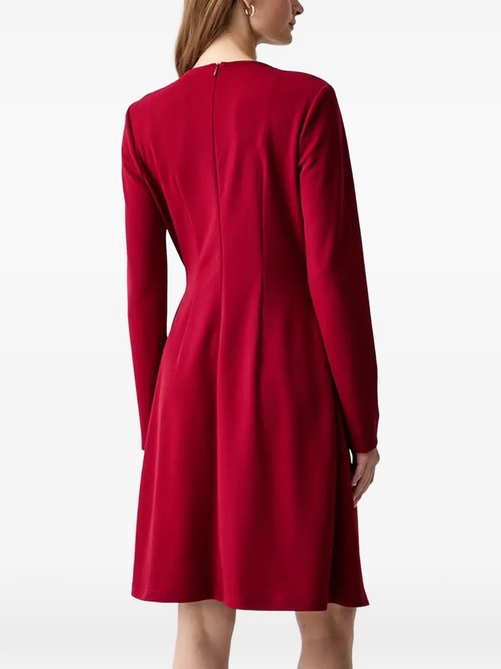 Joseph Ribkoff Gedrapeerde mini-jurk met kettingdetail Rood