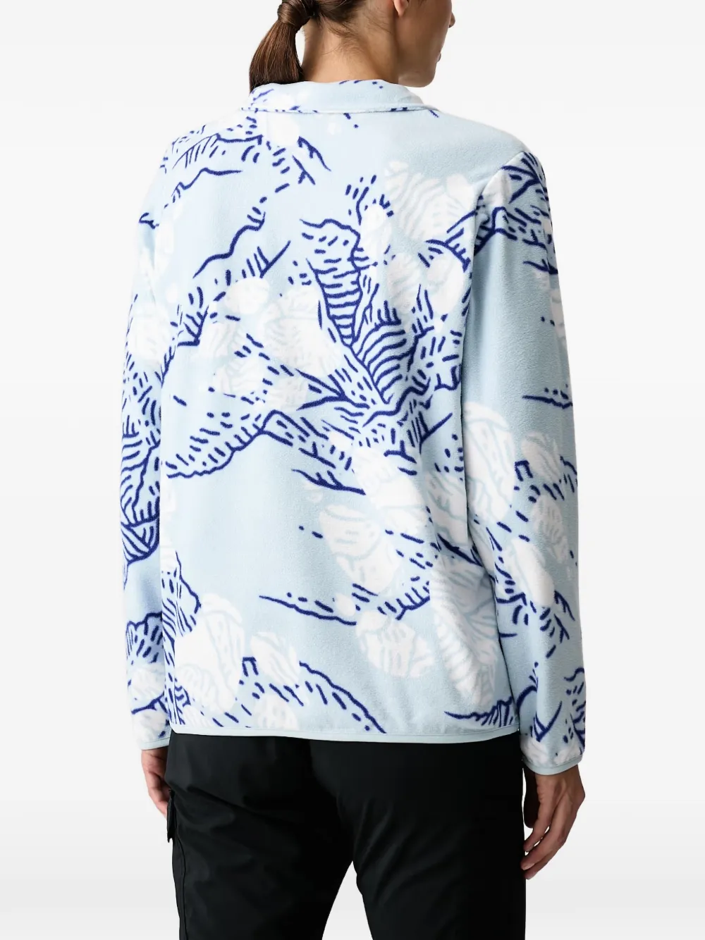 JACK WOLFSKIN Paw Era 100 sweater met abstracte print Blauw